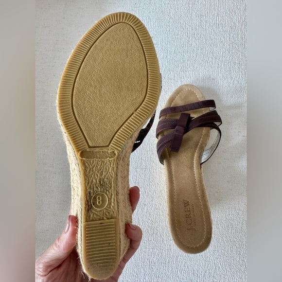 J CREW Women’s Brown Grosgrain Ribbon Bow Espadrilles, Size 8 - Picture 10 of 10